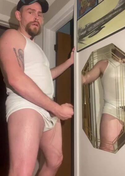 Cum twice in vintage fruit of the loom Tighty whiteys - GaySearch.com